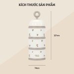 Hộp trữ sữa chia thực phẩm 3 ngăn in họa tiết TGM Hàn Quốc cho mẹ và bé khi ra ngoài - Image 4