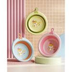 Chậu rửa mặt gấp gọn hình Hổ happy tiger sao vương miện cho bé có quai treo (nhiều mẫu) - Image 4