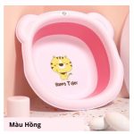 Chậu rửa mặt gấp gọn hình Hổ happy tiger sao vương miện cho bé có quai treo (nhiều mẫu) - Image 6