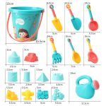 Đồ chơi xúc cát bằng nhựa bộ 18 chi tiết cho bé đi biển đi du lịch - Image 2