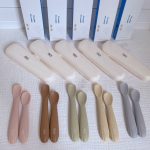 Set 2 Thìa / muỗng silicone TGM nội địa Hàn cho bé tập ăn dặm