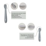 Set 2 Thìa / muỗng silicone TGM nội địa Hàn cho bé tập ăn dặm - Image 3
