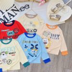 Bộ dài Minky thun lạnh hình racing team size 80-120 cho bé - Image 3