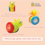 Đồ chơi Lật đật hình ốc sên hình vịt có bánh xe cho bé Toys House - Image 2