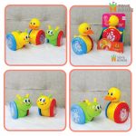 Đồ chơi Lật đật hình ốc sên hình vịt có bánh xe cho bé Toys House - Image 5