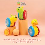 Đồ chơi Lật đật hình ốc sên hình vịt có bánh xe cho bé Toys House - Image 6