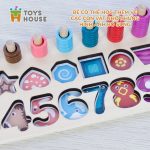 Bảng gỗ ghép số hình khối 3D Toys House - Image 2