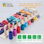 Bảng gỗ ghép số hình khối 3D Toys House - Image 4