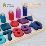 Bảng gỗ ghép số hình khối 3D Toys House - Image 5