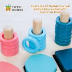 Bảng gỗ ghép số hình khối 3D Toys House - Image 6