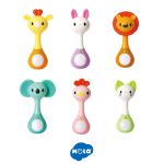 [Thanh lý] Đồ chơi Xúc xắc Lục lạc cầm tay Hola hình động vật có đèn và nhạc cho bé