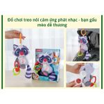 Đồ chơi treo nôi hình Cáo cam/ Gấu mèo cảm ứng phát nhạc Winfun cho bé - Image 2
