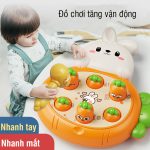 Đồ chơi vận động Máy đập chuột hoạt hình cà rốt cho bé - Image 2