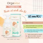 Nước tạo bọt vệ sinh mông hoặc vùng kín Orgabebe Hàn Quốc 300ml cho bé trai bé gái - Image 3