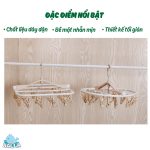 Giàn phơi Móc chùm kẹp phơi đồ Holla cho bé mẫu gấp gọn được 24 và 32 kẹp - Image 2