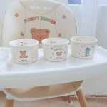 Bát chén sứ ăn dặm / Hũ trữ ăn dặm gốm sứ BAR-ROT in họa tiết kèm nắp cho bé Ceramic bowl mẫu HQ xinh - Image 3