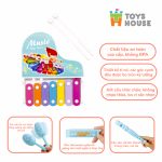 Đồ chơi Đàn gõ Xylophone kèm sáo, lục lạc, kèn harmonica cho bé Toys House - Image 4