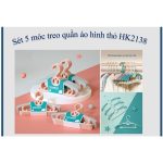 Móc phơi đồ hình thỏ Honper treo quần áo trẻ em (Set 5 cái) - Image 2