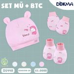 [Dokma-Judoby] Set nón bao tay chân cho bé từ sơ sinh vải mềm mại thoáng khí - Image 5