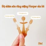 Bộ bàn chải silicon Honper chăm sóc răng miệng cho bé 3in1 mã HP216 - Image 4