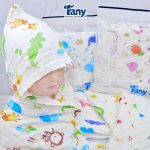 [Thanh lý] Choàng ủ quấn bé vải xô Fany cho bé