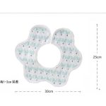 Yếm vải ăn dặm xoay 360 độ hình tròn / cánh hoa trần bông cúc bấm cho bé - Image 4