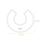 Yếm vải ăn dặm xoay 360 độ hình tròn / cánh hoa trần bông cúc bấm cho bé - Image 5