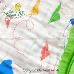 [Thanh lý] Chăn mền gạc 5 lớp Fany có họa tiết cho bé size đại 120x120 - Image 3