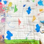 [Thanh lý] Chăn mền gạc 5 lớp Fany có họa tiết cho bé size đại 120x120 - Image 4