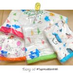 [Thanh lý] Chăn mền gạc 5 lớp Fany có họa tiết cho bé size đại 120x120 - Image 6