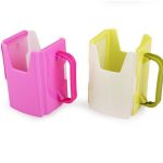 Cốc / Hộp / Tay cầm đựng hộp sữa tươi chống bóp giúp bé tự uống sữa hộp dễ dàng (có ảnh thật) - Image 4