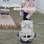 Xe đẩy gấp gọn Honper HP825 du lịch tiện lợi màu xinh cho bé - Image 6