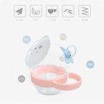 Hộp đựng ti giả / ty ngậm mẫu mặt gấu có quai cho bé - Image 5