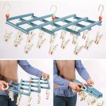 Giàn phơi Móc chùm gấp gọn ziczac Honper 29 kẹp treo quần áo trẻ em cho bé