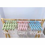 Giàn phơi Móc chùm gấp gọn ziczac Honper 29 kẹp treo quần áo trẻ em cho bé - Image 3