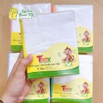 Khăn sữa gạc Fany xô trắng (set 10 cái) nhiều kích thước cho bé
