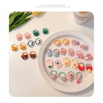 Túi zip 50 thun chun cột tóc đính icon thú và hoa cho bé gái (Phụ kiện T003) - Image 6