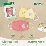 Khẩu trang vải Dokma cho bé (hộp set 3 cái)