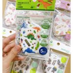 Khẩu trang trẻ em Skater 3D nội địa Nhật hình siêu cưng cho bé từ sơ sinh (set 5 cái)