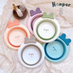 Chậu rửa mặt Honper hình Thỏ siêu xinh gấp gọn cho bé vệ sinh nhựa cao cấp