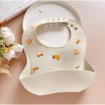 Yếm ăn dặm silicon Honper mẫu họa tiết in rơi style HQ cao cấp cho bé nhiều mẫu xinh