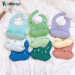 Yếm ăn dặm silicon Honper mẫu họa tiết in rơi style HQ cao cấp cho bé nhiều mẫu xinh - Image 2