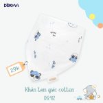 Yếm vải Dokma tam giác nhiều mẫu cho bé có cúc bấm - Image 3