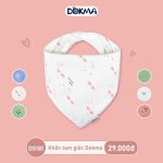 Yếm vải Dokma tam giác nhiều mẫu cho bé có cúc bấm - Image 5