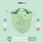 Yếm vải Dokma tam giác nhiều mẫu cho bé có cúc bấm - Image 6