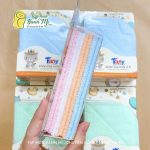Khăn sữa gạc 2 mặt vải Fany màu trơn / in hình nhiều mẫu cho bé - Image 5