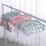 Móc chùm Giàn phơi 32 kẹp gấp gọn gấp đôi lại được treo phơi quần áo trẻ em