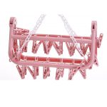 Móc chùm Giàn phơi 32 kẹp gấp gọn gấp đôi lại được treo phơi quần áo trẻ em - Image 5
