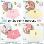 [set 3c] Quần chip đùi Quần lót bé gái Dokma nhiều mẫu cho bé từ 2 - 8 tuổi
