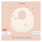 Yếm vải Judoby nhiều mẫu tam giác - cổ tròn có cúc bấm cho bé ăn dặm - Image 3